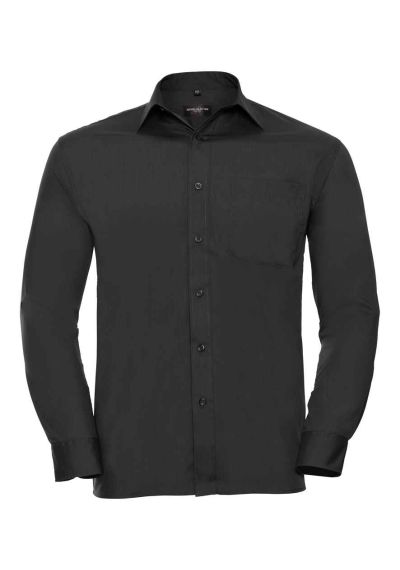 Russell Collection Long Sleeve Easy Care Poplin Shirt
