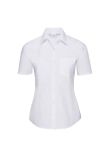 Russell Collection Ladies Short Sleeve Easy Care Poplin Shirt
