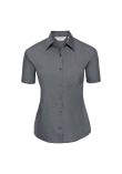 Russell Collection Ladies Short Sleeve Easy Care Poplin Shirt