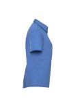 Russell Collection Ladies Short Sleeve Easy Care Poplin Shirt