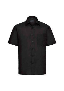 Russell Collection Short Sleeve Easy Care Poplin Shirt