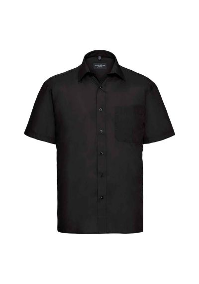 Russell Collection Short Sleeve Easy Care Poplin Shirt
