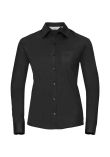 Russell Collection Ladies Long Sleeve Easy Care Cotton Poplin Shirt
