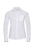 Russell Collection Ladies Long Sleeve Easy Care Cotton Poplin Shirt