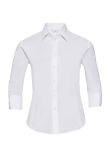 Russell Collection Ladies 3/4 Sleeve Easy Care Fitted Shirt