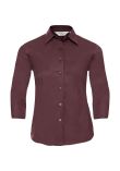 Russell Collection Ladies 3/4 Sleeve Easy Care Fitted Shirt