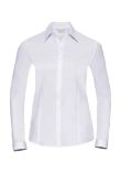 Russell Collection Ladies Long Sleeve Herringbone Shirt