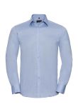 Russell Collection Long Sleeve Herringbone Shirt