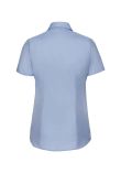 Russell Collection Ladies Short Sleeve Herringbone Shirt