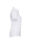 Russell Collection Ladies Short Sleeve Herringbone Shirt