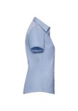 Russell Collection Ladies Short Sleeve Herringbone Shirt