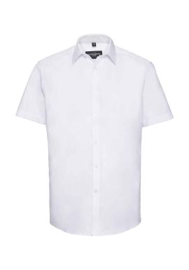 Russell Collection Short Sleeve Herringbone Shirt