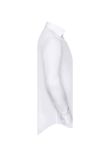 Russell Collection Long Sleeve Contrast Herringbone Shirt