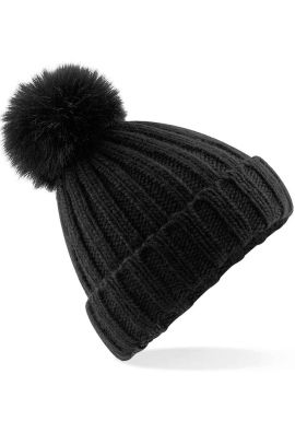 Beechfield Verbier Fur Pop Pom Beanie