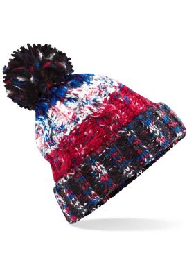 Beechfield Corkscrew Pom Pom Beanie