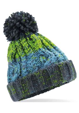 Beechfield Junior Corkscrew Pom Pom Beanie