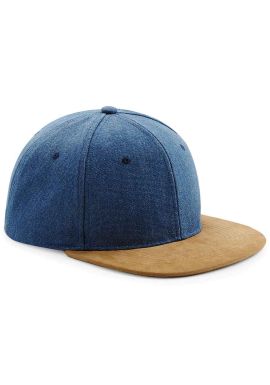 Beechfield Suede Peak Snapback Cap
