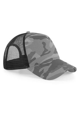 Beechfield Camo Snapback Trucker Cap