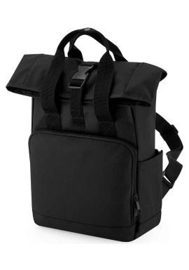 BagBase Recycled Mini Twin Handle Roll-Top Backpack