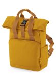 BagBase Recycled Mini Twin Handle Roll-Top Backpack
