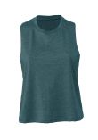 Bella Ladies Racer Back Cropped Tank Top