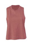 Bella Ladies Racer Back Cropped Tank Top