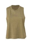Bella Ladies Racer Back Cropped Tank Top