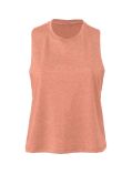 Bella Ladies Racer Back Cropped Tank Top