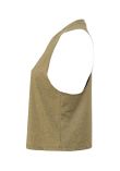 Bella Ladies Racer Back Cropped Tank Top