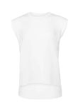 Bella Ladies Flowy Rolled Cuff Muscle T-Shirt