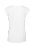 Bella Ladies Flowy Rolled Cuff Muscle T-Shirt