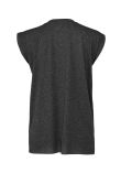 Bella Ladies Flowy Rolled Cuff Muscle T-Shirt