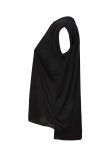 Bella Ladies Flowy Rolled Cuff Muscle T-Shirt