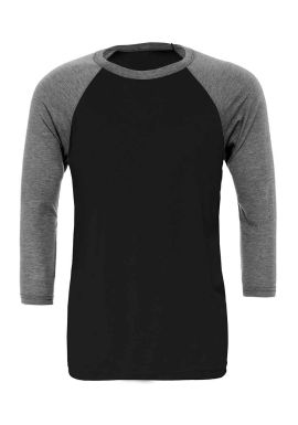 Canvas Unisex 3/4 Sleeve Baseball T-Shirt