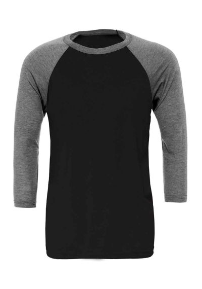 Canvas Unisex 3/4 Sleeve Baseball T-Shirt