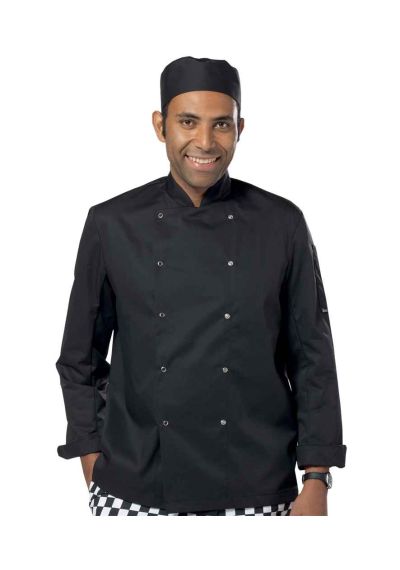 Dennys Long Sleeve Press Stud Chef's Jacket