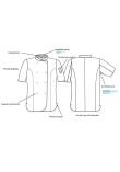 Dennys Ladies Short Sleeve Premium Chef's Jacket