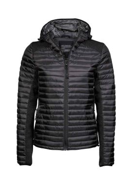 Tee Jays Ladies Crossover Hooded Padded Outdoor Jacket