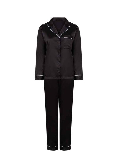 Towel City Ladies Satin Long PJ's