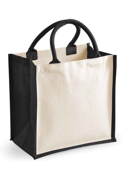 Westford Mill Printers Midi Jute Tote Bag