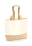 Westford Mill Jute Base Canvas Tote Bag