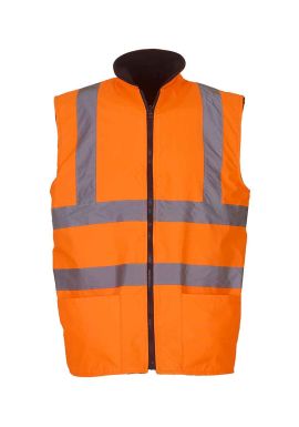 Yoko Hi-Vis Reversible Fleece Bodywarmer