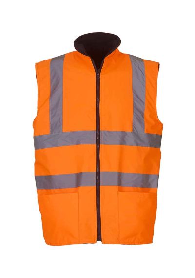 Yoko Hi-Vis Reversible Fleece Bodywarmer