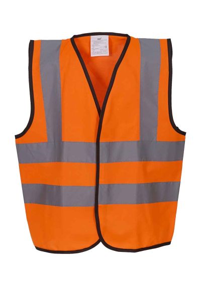 Yoko Kids Hi-Vis Two Band and Braces Waistcoat
