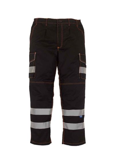 Yoko Hi-Vis Cargo Trousers with Knee Pad Pockets