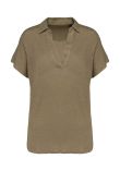 Native Spirit Ladies Linen Polo Shirt
