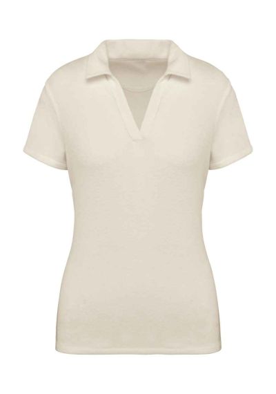 Native Spirit Ladies Terry Towel Polo Shirt