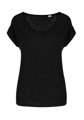 Native Spirit Ladies V Neck Linen T-Shirt