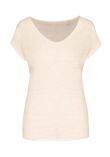 Native Spirit Ladies V Neck Linen T-Shirt