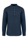 Native Spirit Washed Mao Collar Shirt